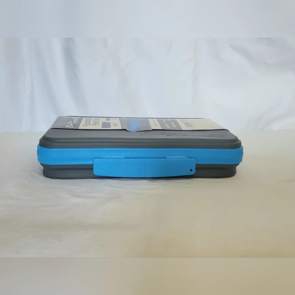 It's Academic Grey Rubber Flexi Storage Box Collapsible Pencil & Supply Case - Picture 3 of 10